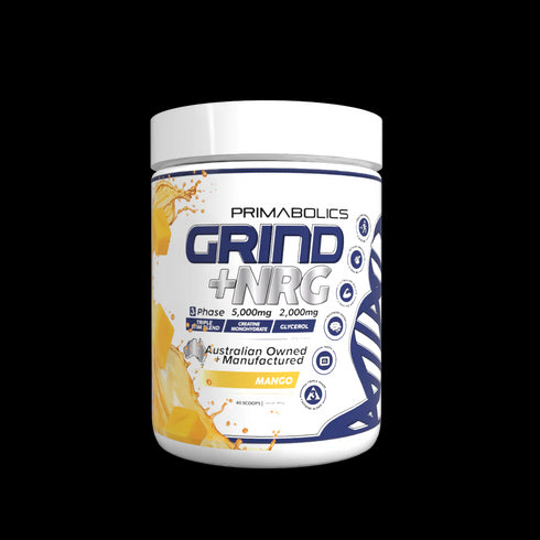 Grind + NRG Mango Powder-Primabolics-Matakana Pharmacy